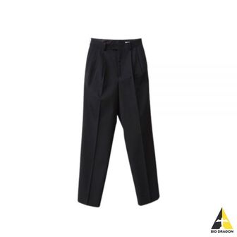 오라리 오라리 24 LIGHT WOOL MAX GABARDINE TWO-TUCK SLACKS TOP BLACK (A24SP03MG) (라이트