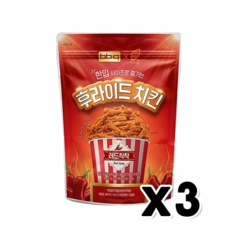  bbq 후라이드치킨 레드착착 한입사이즈안주 30g x 3개