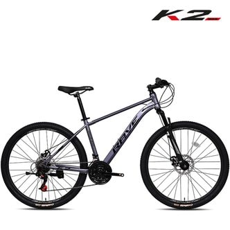 K2BIKE 2024 케이투바이크 레이브2.1D 27.5인치 MTB자전거 선런 원터치21단 디스크브레이크