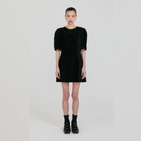 ZOEY Short Sleeve Hourglass Dress - Black