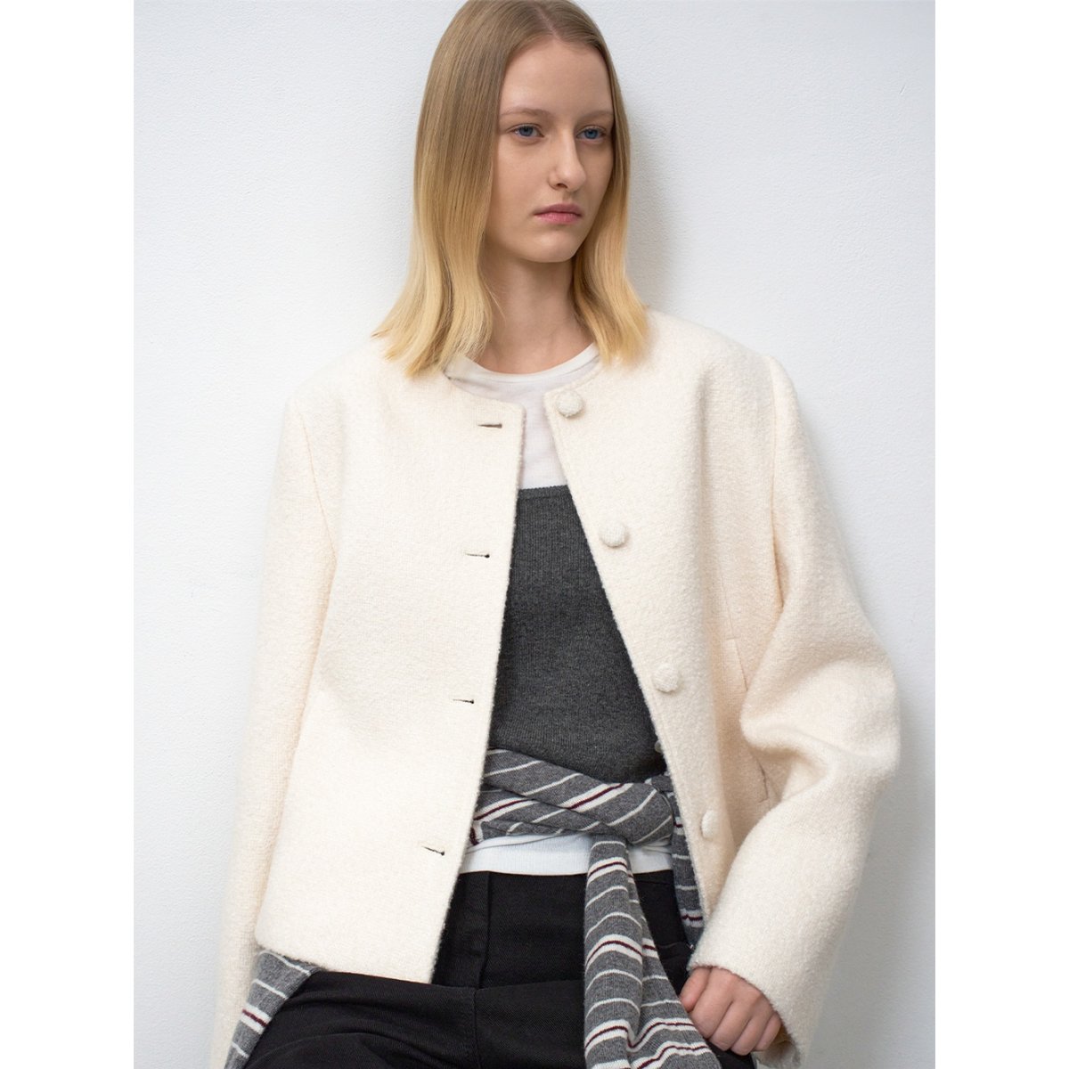 BOUCLE TWEED 4 BUTTON JACKET(JK-3054) - SSG.COM