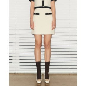 [23SS] [EXCLUSIVE] Ivory Combi Mini Skirt JSSK3B901OW