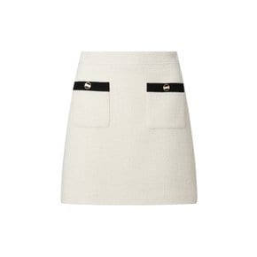 [23SS] [EXCLUSIVE] [SET UP] [OFFICE] Ivory Combi Mini Skirt JSSK3B901OW