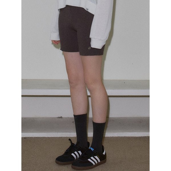 니트쇼츠팬츠_CHARCOAL