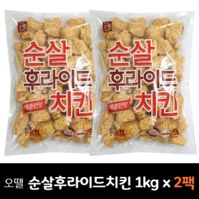 순살 후라이드치킨(매콤) 1kg x 2팩