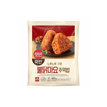  CJ 햇반 쿡반 불닭마요주먹밥 500g 4개