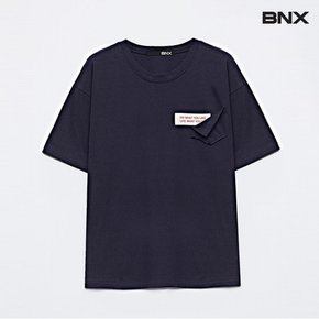 정상가:29,000원  라운드넥 트임 포켓 패치 반팔 티셔츠 (BW1TS031L0)