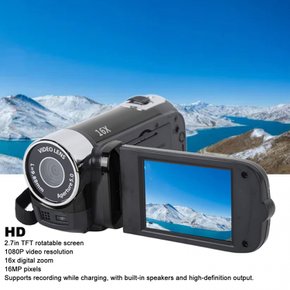 16MP 16X DV 디지털 카메라 캠코더, 2.7인치 회전 스크린이 있는 디지털 캠코더, 디지털 줌 미니