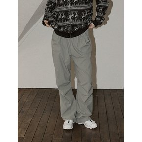 B. NYLON FLEECE WARM PANTS - GREY