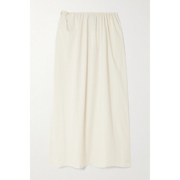 데이지 스튜디오 미드 데이 체크 코튼 포플린 미디 스커트 46376663162961498