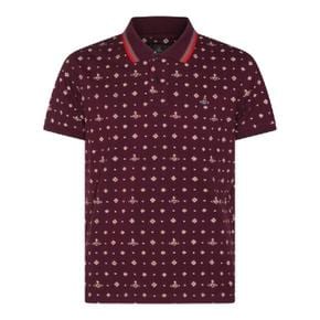 2H01000UJ00AVO201 BURGUNDY COTTON POLO SHIRT