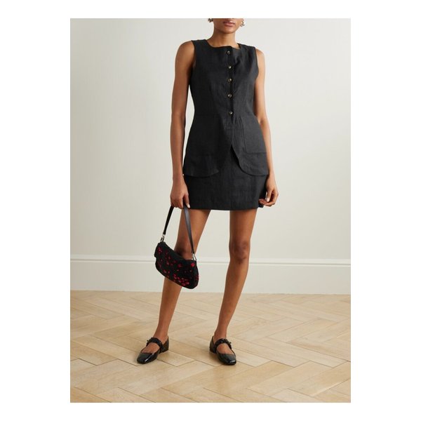 포세 엠마 리넨 베스트 블랙 1647597359664041