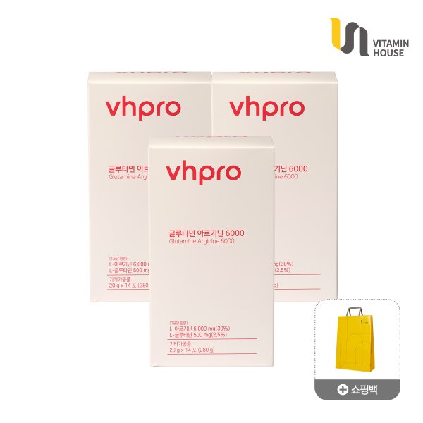 글루타민 아르기닌 6000 14포 3박스 +쇼핑백 1개