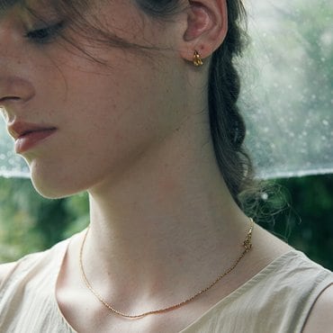 베흐트 [925 silver] Un.silver.144 / a llure necklace (gold) (11079)