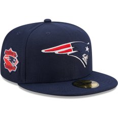 뉴에라 59Fifty 핏 캡 - 사이드 패치 NFL 뉴잉글랜드 패트리어츠