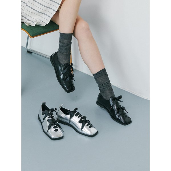 [리퍼브]rfb7076 Square Lace-up Oxford - 2 Colors