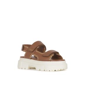 [호간] Flat Sandals GYW6440FK00TKC080V S003(CUOIO SCURO)+C208(DESERTO