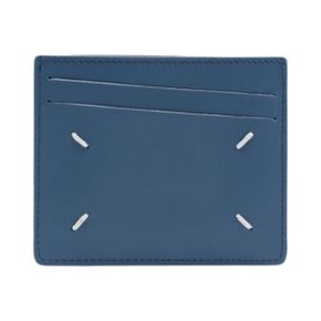 메종 마르지엘라 보빈 레더 카드 홀더 블루