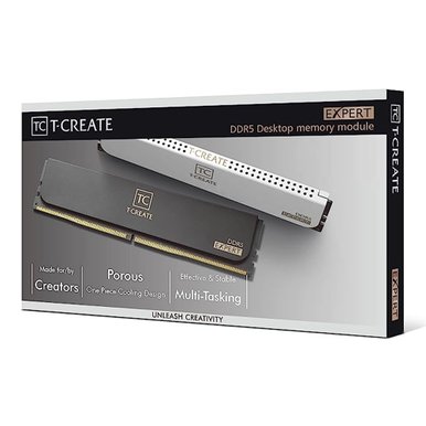 [서린공식] TEAMGROUP T-CREATE DDR5-6000 CL38 EXPERT 화이트 패키지 32GB(16Gx2)