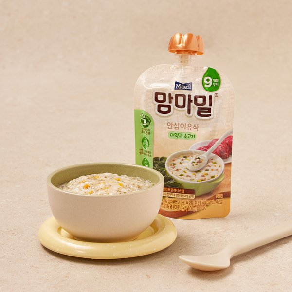 안심이유식 미역과소고기100g