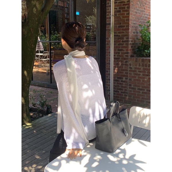 루프 비스코스 썸머니트_WHITE IVORY