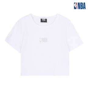 여성 NBA 박스로고 크롭 티셔츠 (N202TS717P)