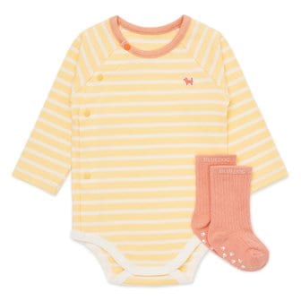 블루독베이비 [여주점] [오프라벨 여주점] 블루독베이비 (YE) 머랭뱀부세트바디수트 (45170-040-09)