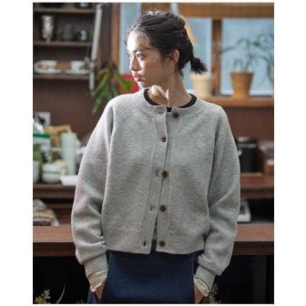 원더플레이스 [니노즈] 남녀공용 MULTI TONE ROUND NECK CARDIGAN [3COLOR]