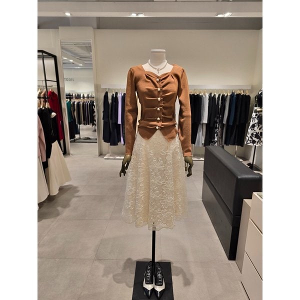 [파주점] 플라워 자수 플레어 스커트 JS3B0SK413