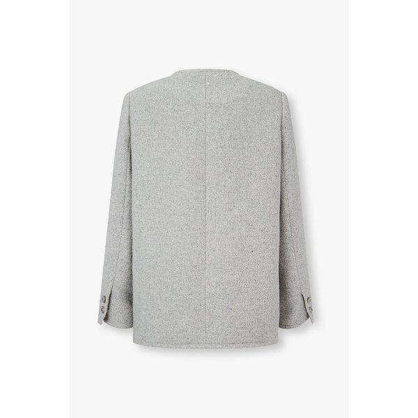 울 블렌드 아웃 포켓 미디 자켓 7255410101171