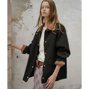 Coloring collar point utility jacket_Black