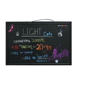 LED 형광 블랙보드 아크릴판 백라이트 메뉴판 40X60