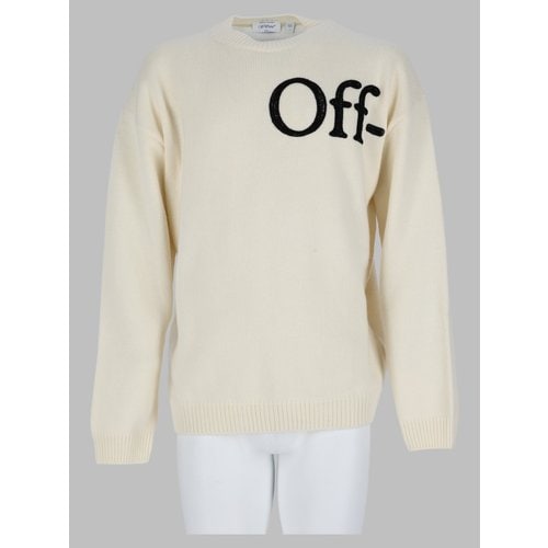 오프화이트 남성 니트 FW26 44MHE20Q F26K001110