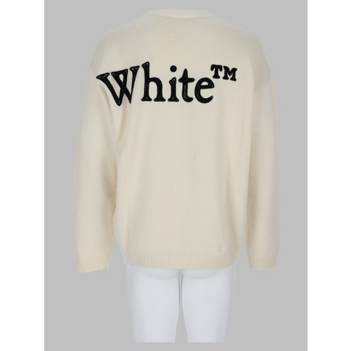 오프화이트 남성 니트 FW26 44MHE20Q F26K001110