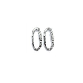 Crease oval Earring