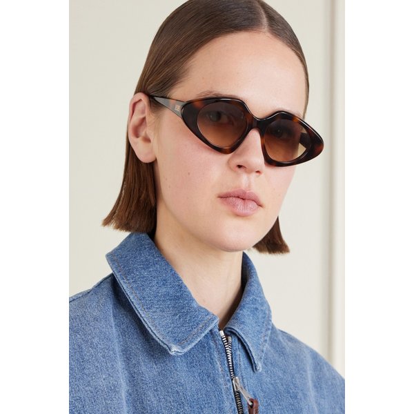 슬림 캣아이 톨토이즈쉘 선글라스 46376663163051457