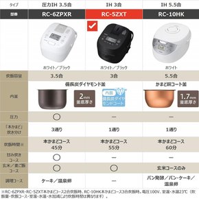 도시바 3-in-1 밥솥, RC-5ZXT(W), 2컵, IH, 백미/현미/죽