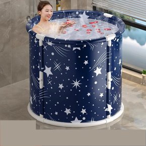 LERUI 원터치 접이식 목욕통 가정용 사우나 전신 욕조