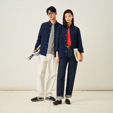 남녀공용 리넨 솔리드 셔츠  네이비 (BC5364C22R)