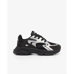 라코스테 베이비슈즈 애기신발 L003 Neo Trainers - BLK/SLV 9206625