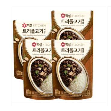 CJ 백설 트러플 고기짜장 160g X 4 개