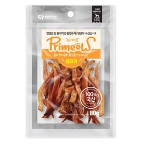 강아지 Hot 수제간식 댕댕이 간식 돼지귀 80g X ( 2매입 )