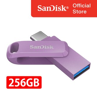 샌디스크 USB 메모리 SDDDC3 울트라 듀얼 GO C타입 OTG 256GB 256기가 USB 3.2 Gen1 라벤더 퍼플