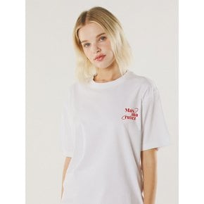 mars planet cool cotton T-shirt _White