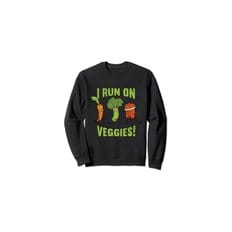 I Run On Veggies  Vegetable Vegetarian Plant Funny Vegan 트레이너