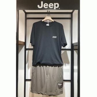 Jeep 지프 아웃도어 반팔티 반바지트레이닝 세트5 JP2TSU3959955