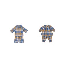 calmy / lill madras check 카미 / 룰  남여 파자마 베이비 사이즈 2종