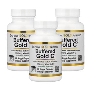 비타민C 아스코르브산 나트륨 Gold C 비타민C 750mg 60베지캡슐 X 3통