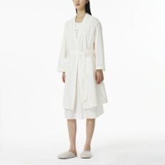 여 아일렛 파자마 로브(IVORY / BLACK)