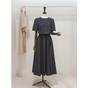 [파주점] 주크 넥라인셔링 벨티드 반팔 원피스 V253PSE906